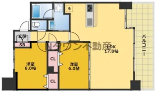 茶屋ヶ坂ライズ【1203号室】の間取り