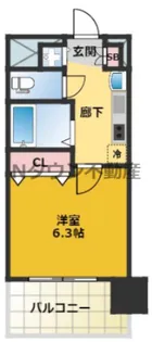 プレサンス名古屋城前ラバンカ【7階】の間取り