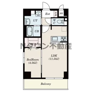 GRANDUKE代官町reverso【6階】の間取り