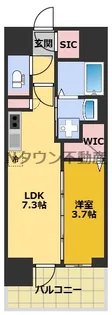 エステムコート名古屋TWIN EAST【2階】の間取り
