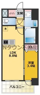 プレサンスTHE新栄【9階】の間取り