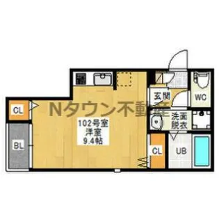Grandtic Castle【1階】の間取り