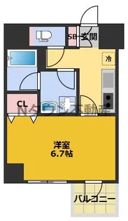 ディアレイシャス丸の内【6階】の間取り