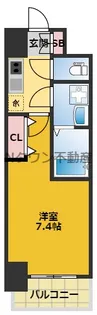 S-RESIDENCE浄心【8階】の間取り