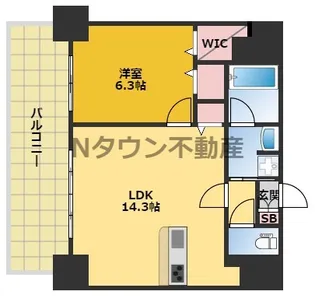 FIRST RESIDENCE SAKAE(ファーストレジデンス栄)【6階】の間取り