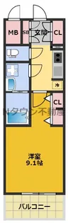 S-RESIDENCE鶴舞Ⅱ【4階】の間取り