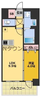 プレサンス今池駅前フェルディノ【6階】の間取り