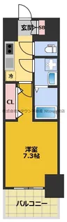 S-RESIDENCE亀島駅前ascent【2階】の間取り