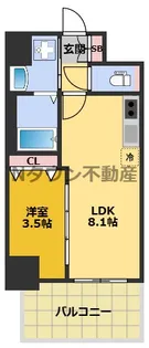 SOLメイクス新栄【3階】の間取り