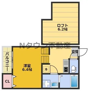 ハーモニーテラス清水Ⅵ【1階】の間取り