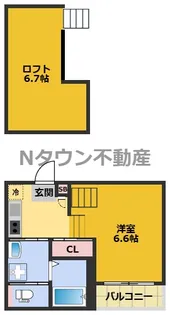 シュクル【2階】の間取り