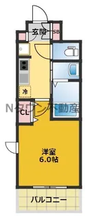 エステムコート名古屋栄プレシャス【15階】の間取り