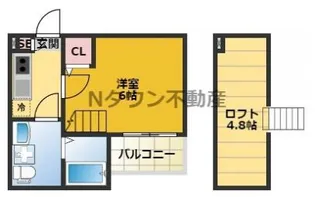 TEODORA浅間町【1階】の間取り