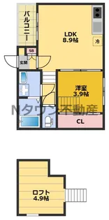 ガルテン【2階】の間取り