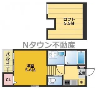 シャルムウチヤマ【1階】の間取り