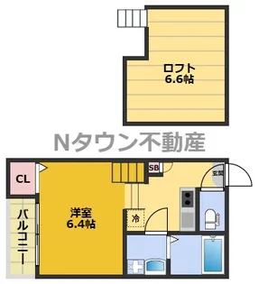ソレイユ 中村日赤【1階】の間取り