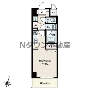 ノヴェル新栄【11階】の間取り