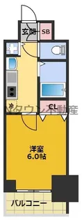 プレサンス名古屋STATIONアブソリュート【3階】の間取り