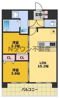 メイクスアート上前津Ⅵ【14階】の間取り
