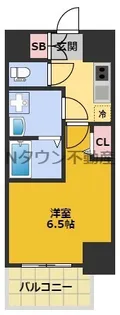 S-RESIDENCE上前津South【406号室】の間取り