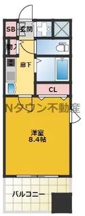 プレサンス泉セントマーク【4階】の間取り