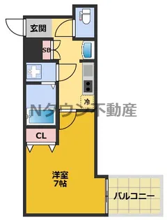 レジデンス名古屋千代田【205号室】の間取り