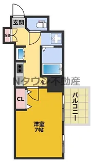 レジデンス名古屋千代田【1104号室】の間取り
