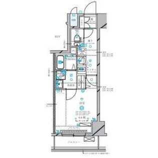 ディアレイシャス東別院Ⅲ【7階】の間取り