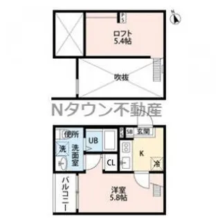 エスペランサ和【1階】の間取り