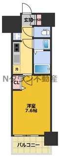 ディアレイシャス名古屋中村公園【6階】の間取り