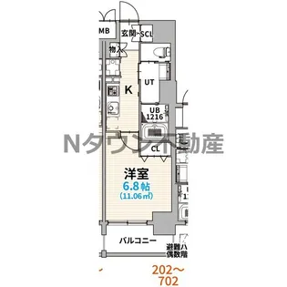 GranVia丸の内※FR1M&初回保証料無料&火災保険料1年分負担キャン【4階】の間取り