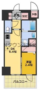 エステムコート名古屋葵【10階】の間取り