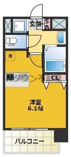 プレサンスSAKAEリバースタイル【9階】の間取り