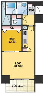 プレサンス広小路通 葵【6階】の間取り