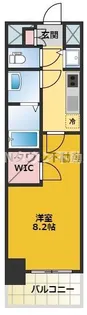 プレサンスNAGOYAファスト【1406号室】の間取り
