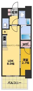 S-RESIDENCE亀島駅前ascent【7階】の間取り