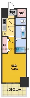S-RESIDENCE亀島駅前ascent【3階】の間取り