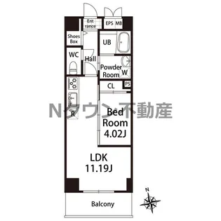 GRANDUKE東桜【12階】の間取り