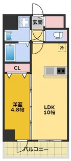 プレサンス広小路通今池【8階】の間取り