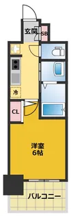 エステムコート名古屋栄プレシャス【11階】の間取り