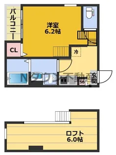 クオーレ名古屋【1階】の間取り