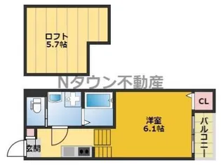 サニーベール志賀町【2階】の間取り