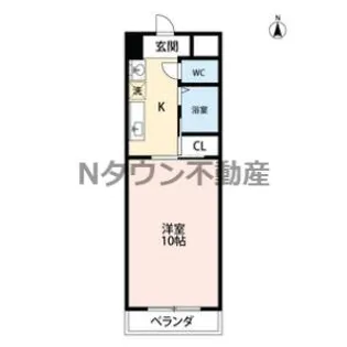 クレスト名駅西【8階】の間取り