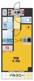 プレサンス名古屋駅前ヴェルロード【301号室】の間取り