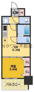 プレサンス名駅南エディフィス【15階】の間取り