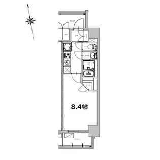 S-RESIDENCE今池beleta(ベレータ)【1階】の間取り