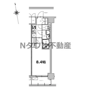 S-RESIDENCE今池beleta(ベレータ)【4階】の間取り