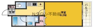 千種アヴァンギャルドプレイス【6階】の間取り