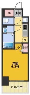 メイクス名駅南Ⅱ【8階】の間取り