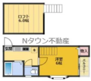 Loft2本陣【1階】の間取り
